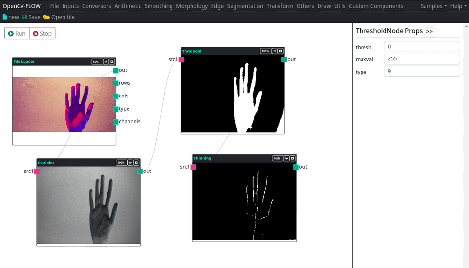 OpenCV-Flow Example OpenCV-Flow Example