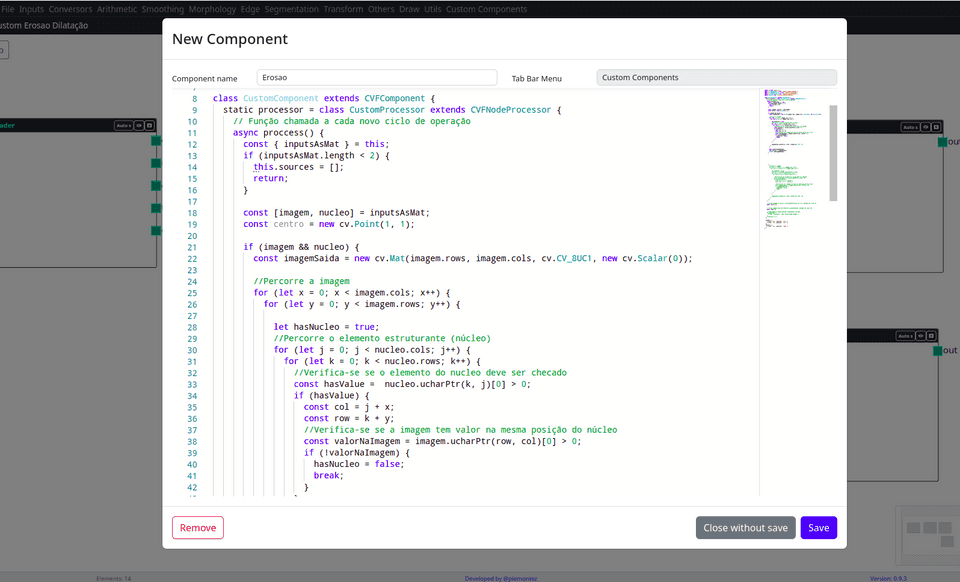 OpenCV-Flow New Component Example OpenCV-Flow New Component Example